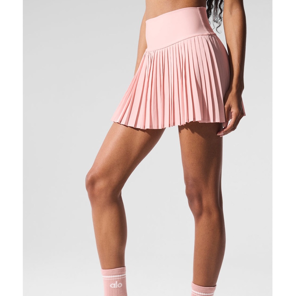 🩷 NWT Alo Yoga Grand Slam Tennis Skirt - Pink Quartz